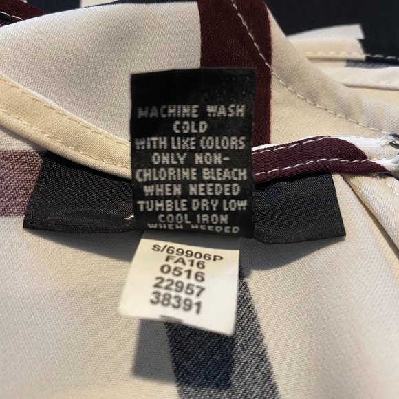 Alfani Petite Polyester Colorblock High-low Blouse/Top Plus Size 16 Multicolor - Picture 7 of 7